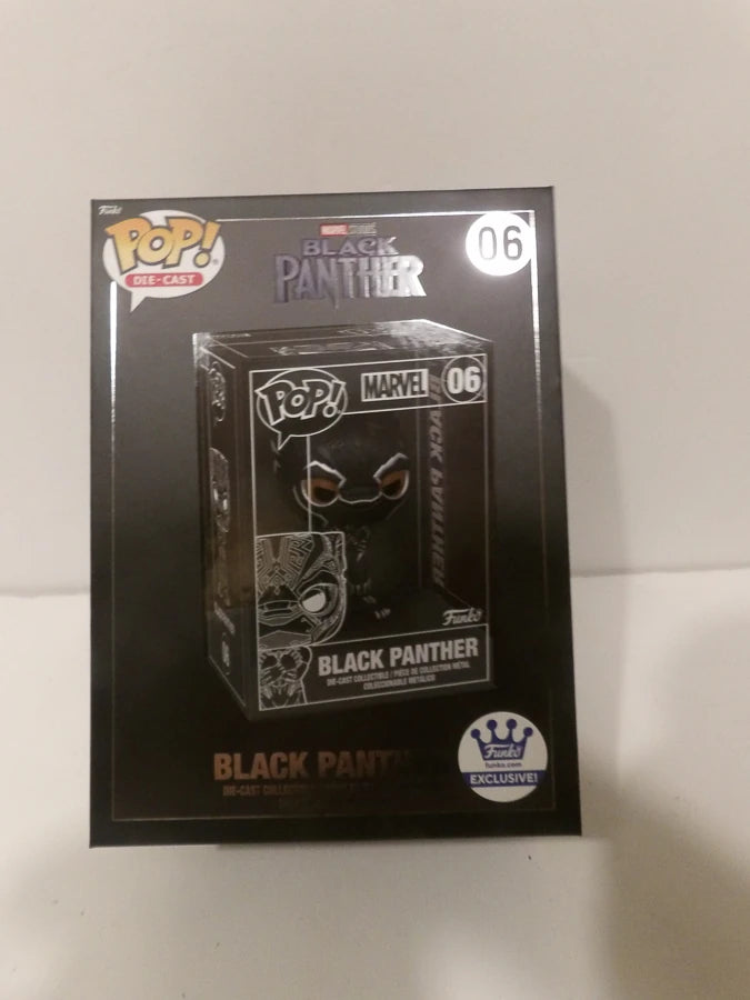 RARE - Funko Pop! | Exclusive 06 | Die Cast | Black Panther | Brand New Sealed image 4