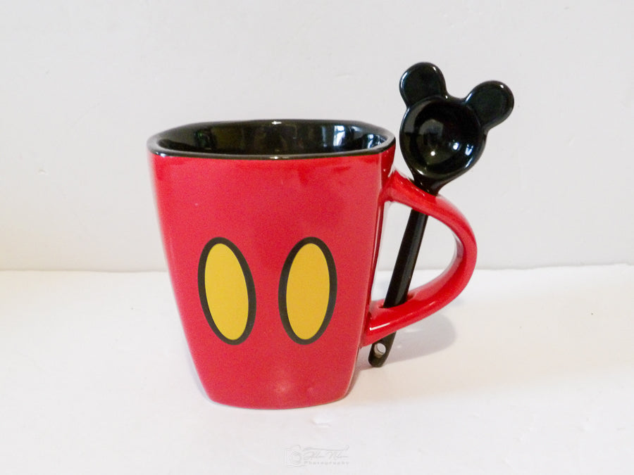 Disney - Mickey Mouse Shorts - 11oz Mug with Spoon - Unused Condition image 5
