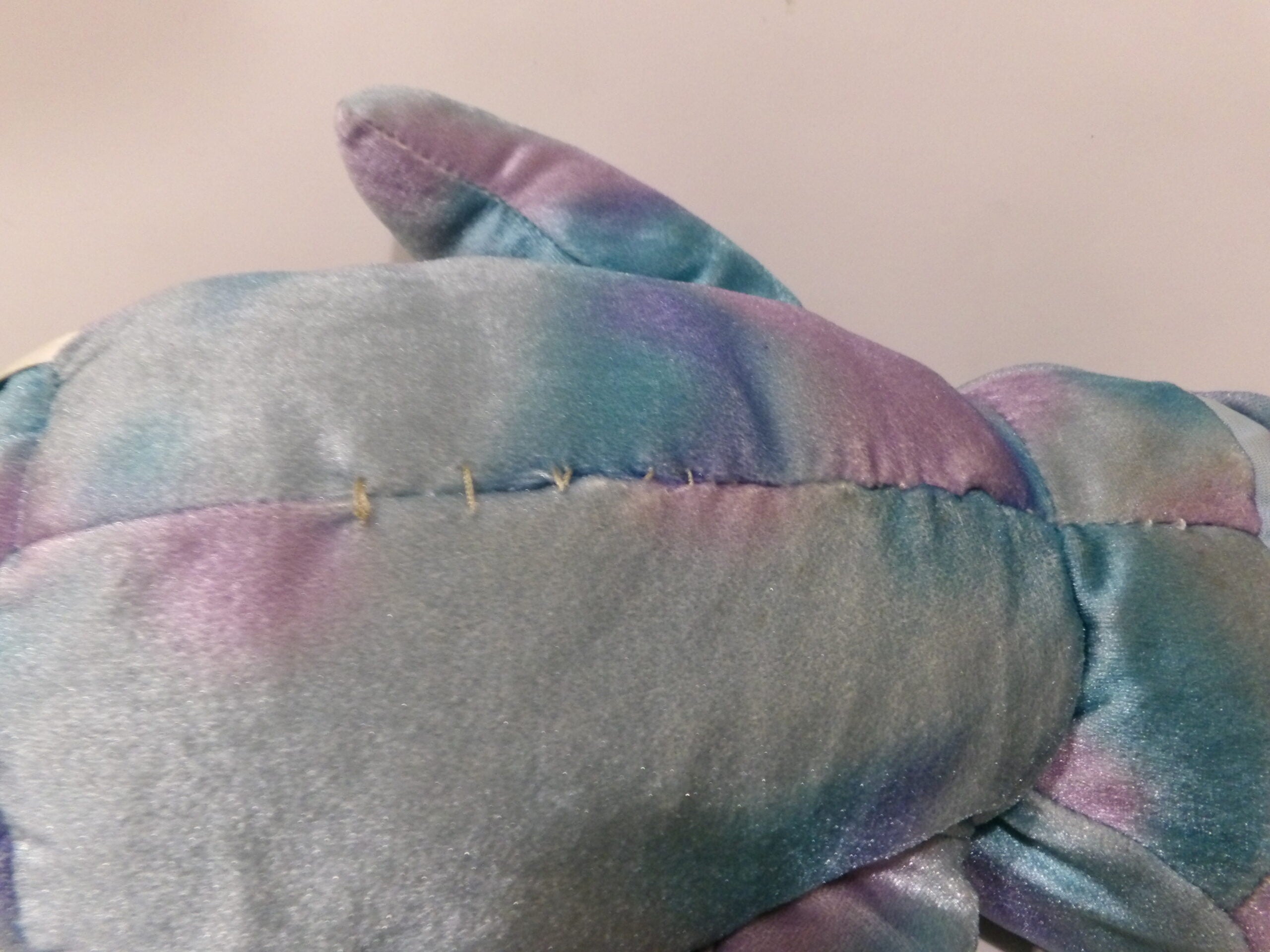 Build a Bear Dolphin Plush Soft Toy, BAB - Hand Puppet Blue & Purple Shiny - No Voice image 3