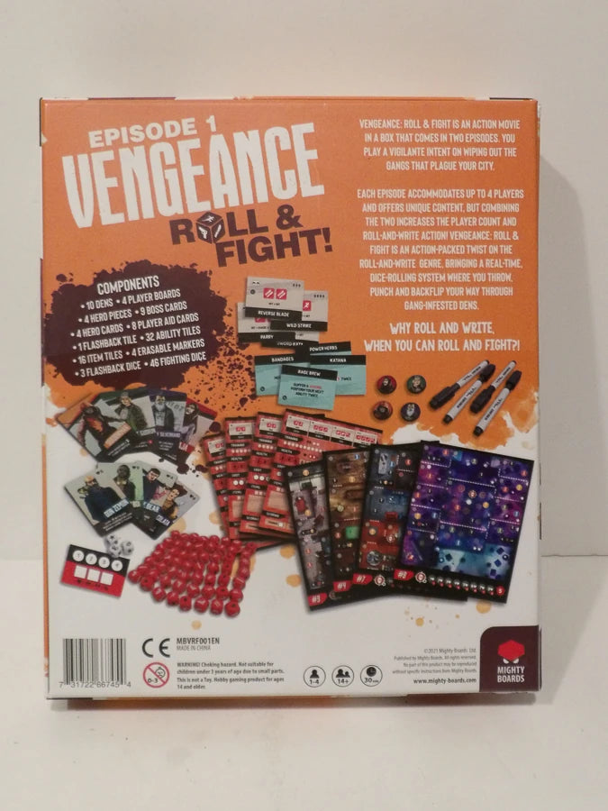 Vengeance: Roll & Fight – Episode 1 (2022) - Mighty Boards - Opened Contents Unused Condition image 1