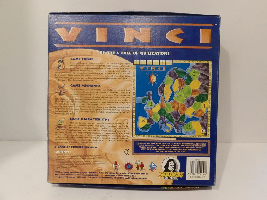 Vinci - Board Game - Philippe Keyaerts - European Civilizations - Great Condition image 1