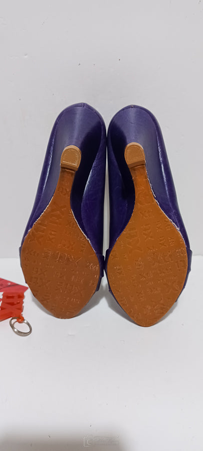 Xti - Zapato - Ladies Heel - Violet - Brand New image 7