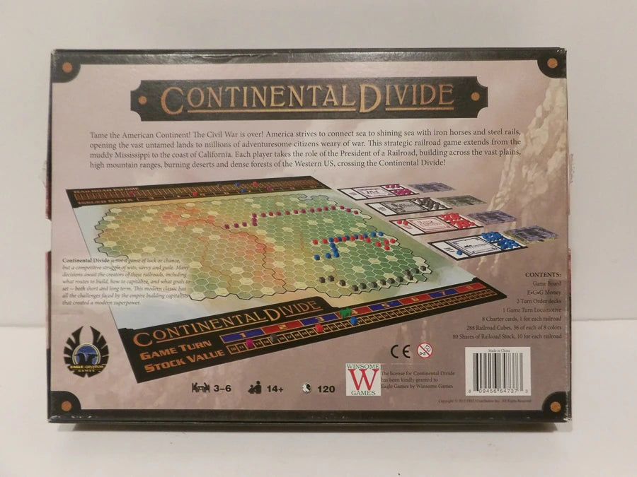 Eagle-Gryphon Games - Continental Divide - 2013 - John Bohrer - Great Condition image 1