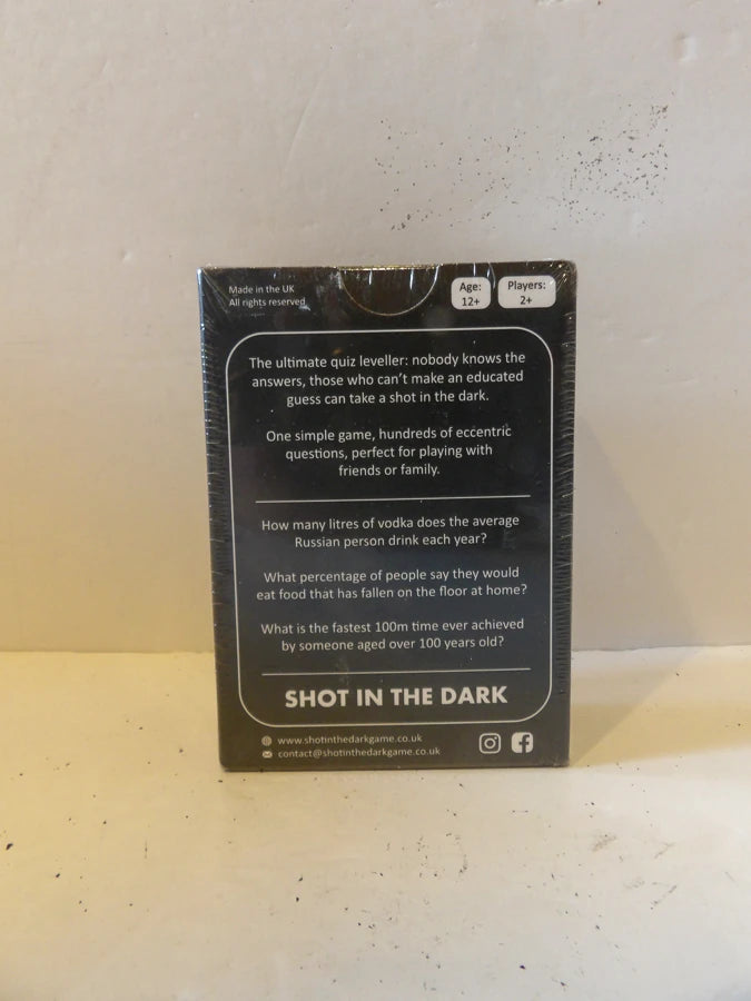 Shot in the Dark: The Ultimate Unorthodox Quiz Game - 2+ players - Adults, Teens, Kids & Families - Brand New image 1