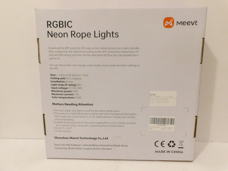 Neon LED Multicolour Strip Light App Control Waterproof Home WiFi RGB IC 6Metre image 1
