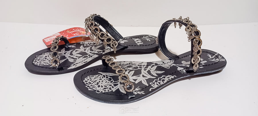 Xti - Sandali - White - Flip Flops With Chain - Brand New - 5/38, Black image
