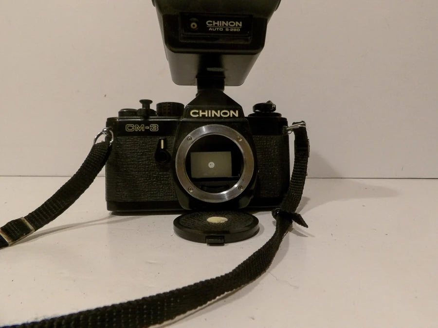 Chinon Cm3 CM-3 SLR Film Camera Body Only Vintage Photography image 4