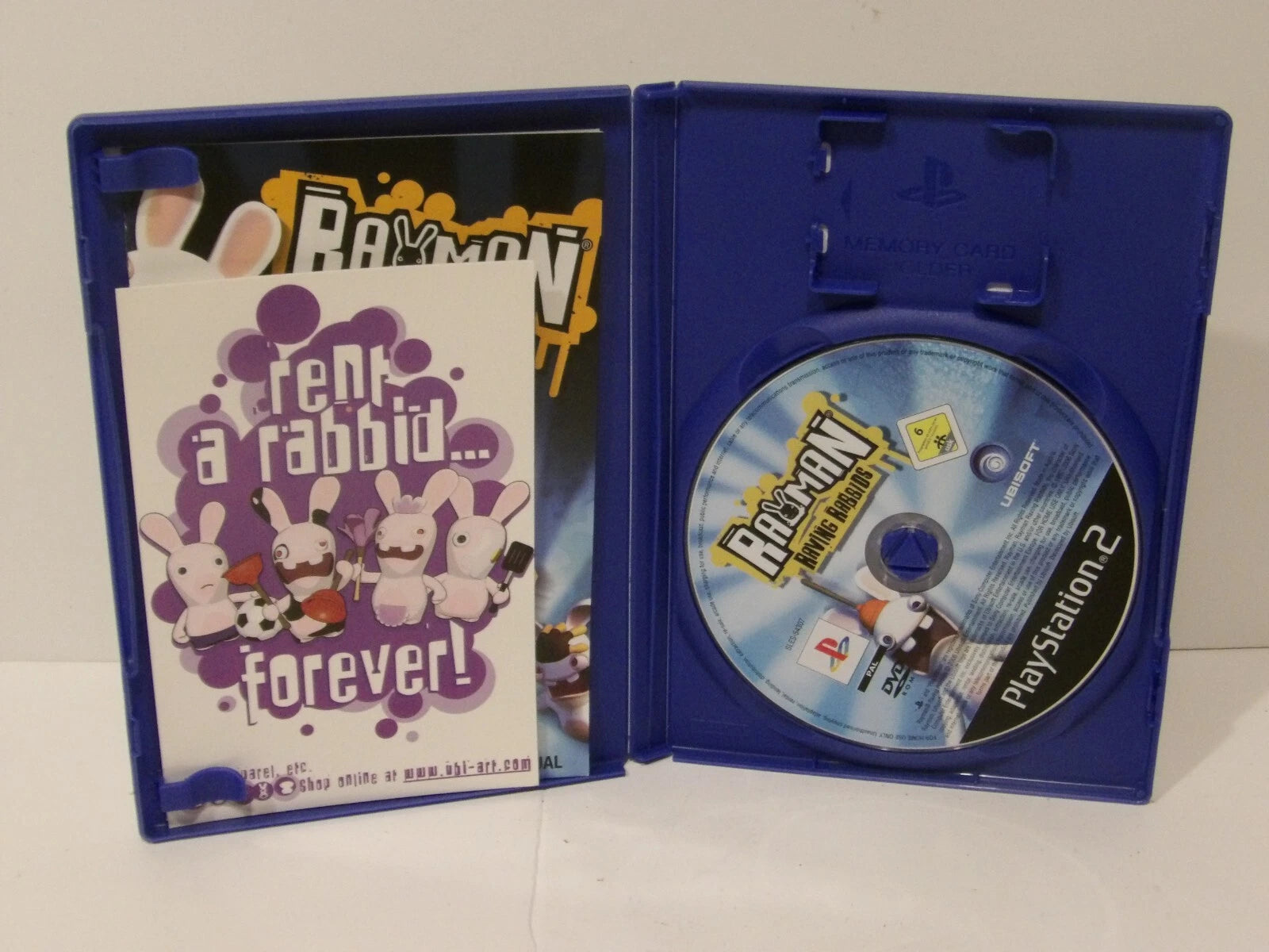 *Rayman Raving Rabbids* Playstation 2 Game Pal UK With Manual & Transfer image 3