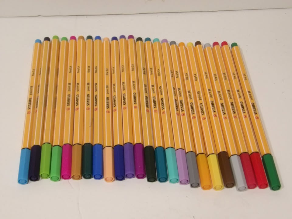 Fineliner - STABILO point 88 - Pack of 24 - Assorted Colours - No Retail Packing image 0
