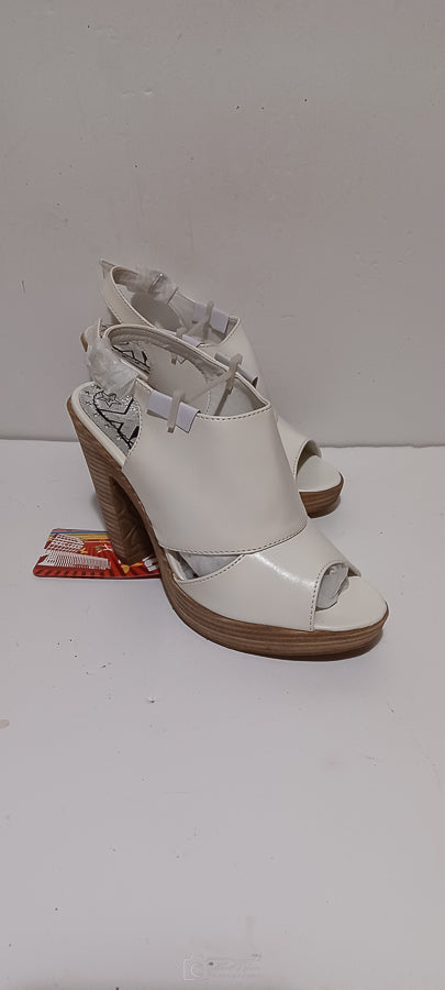 Xti - Sra - Ladies Heel - Heel Strap - White - Brand New image 5