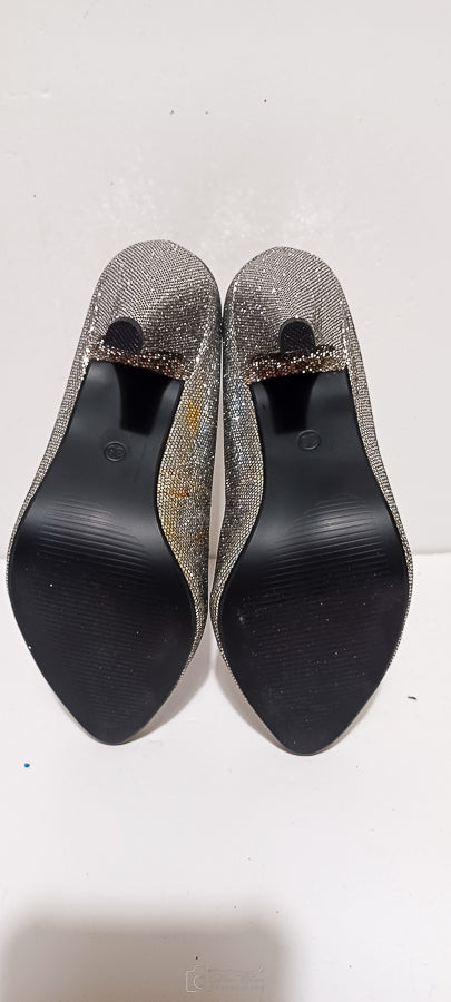 Xti - Zapato - Glitter - Silver/Grey - Heel - Brand New image 5