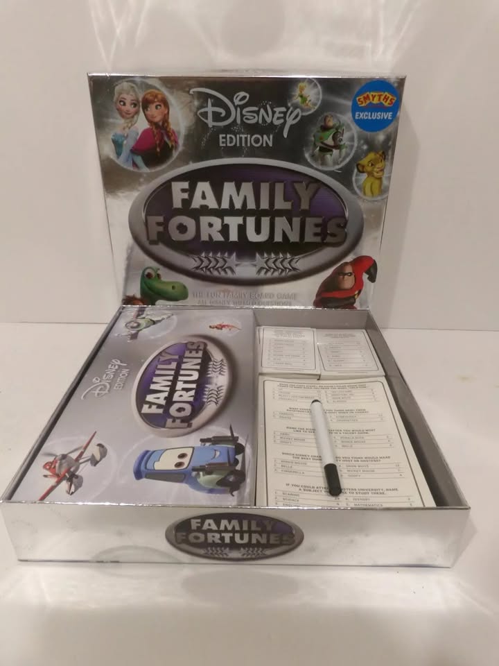 Smyths Exclusive Disney Edition Family Fortunes Board Game Complete & Very Good Condition image 0