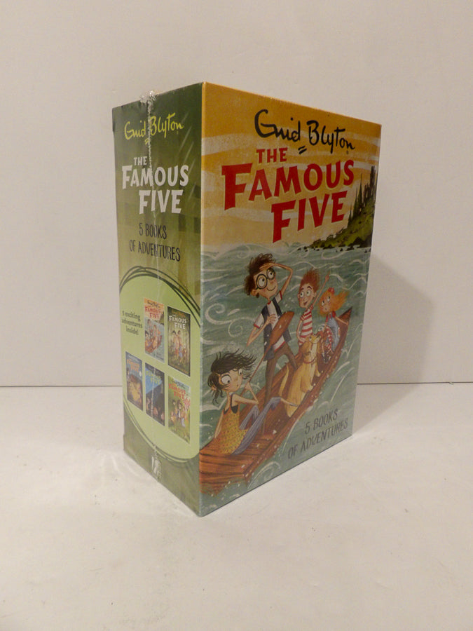 The Famous Five Book Set by Enid Blyton Five Books Of Adventure New & Sealed image 1
