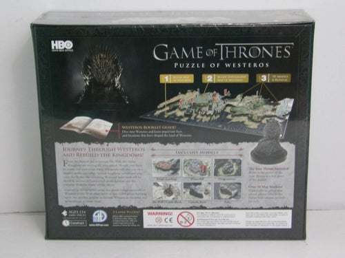 4D Cityscape Game of Thrones Westeros 1400+pc Puzzle -Brand New Factory Sealed image 1