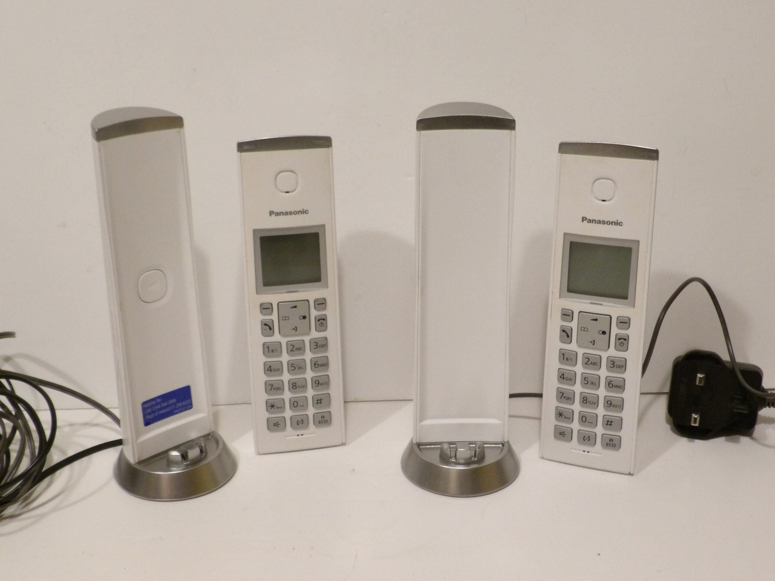 PANASONIC KX-TGK220E Twin Cordless Phones - Hardly Used Condition image 0