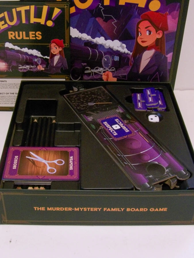 Cheatwell Games - SLEUTH - Orient Express The Murder - Mystery Family Board Game - 2–6 Players - 2007 - Contents Like New image 3