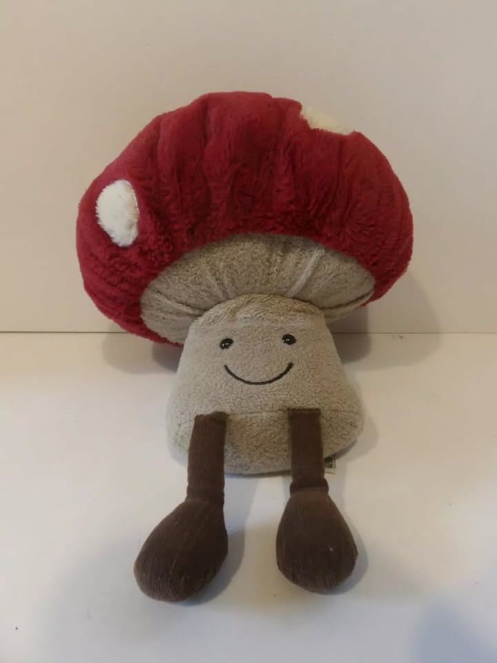 Jellycat Amuseable Mushroom Plush with label - Great Condition image 3