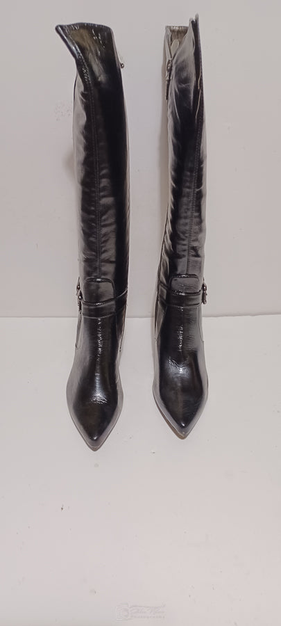 Xti - Sundry - Knee Boot - Ankle Buckle - Black - Brand New image 8