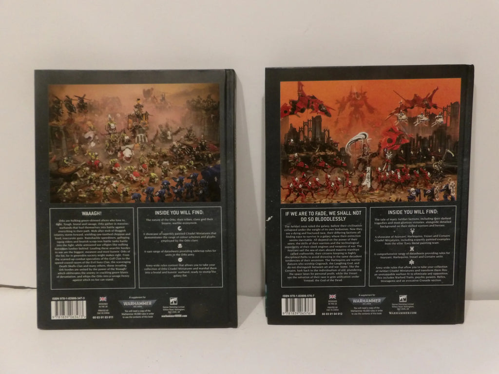 Warhammer - Orks - Aeldari - Chaos Space Marines and Traitors Hate - Hardback - Codex - Games Workshop - As New Condition image 3