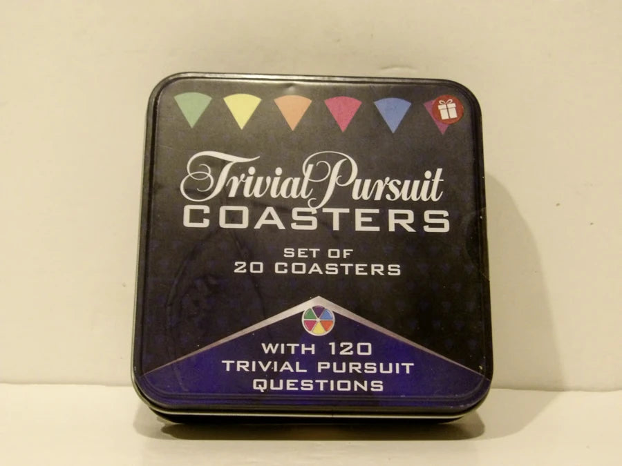 Paladone - Trivial Pursuit - Question Card Coasters - 20 Drink Coasters With Questions - 120 Trivia Questions & Answers - 6 Classic Trivial Pursuit Categories - Party Drink Games - Contents Sealed image 3