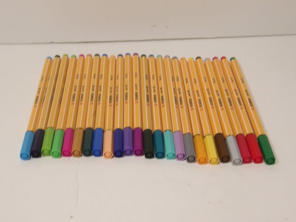 Fineliner - STABILO point 88 - Pack of 24 - Assorted Colours - No Retail Packing image 1