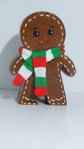 Ginger Bread Man Cookie Jar With Scarf image 0