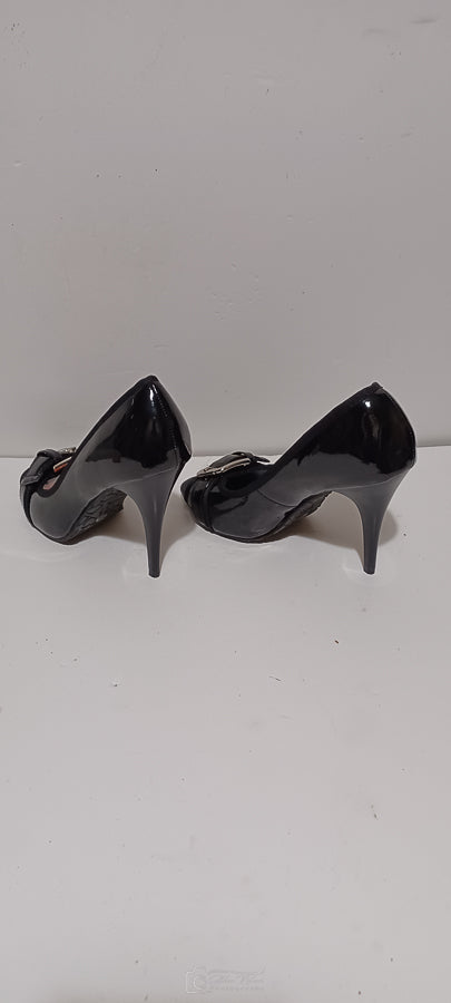 Xti - Chombinado - Ladies Heel - Front Buckle - Black - Brand New image 5