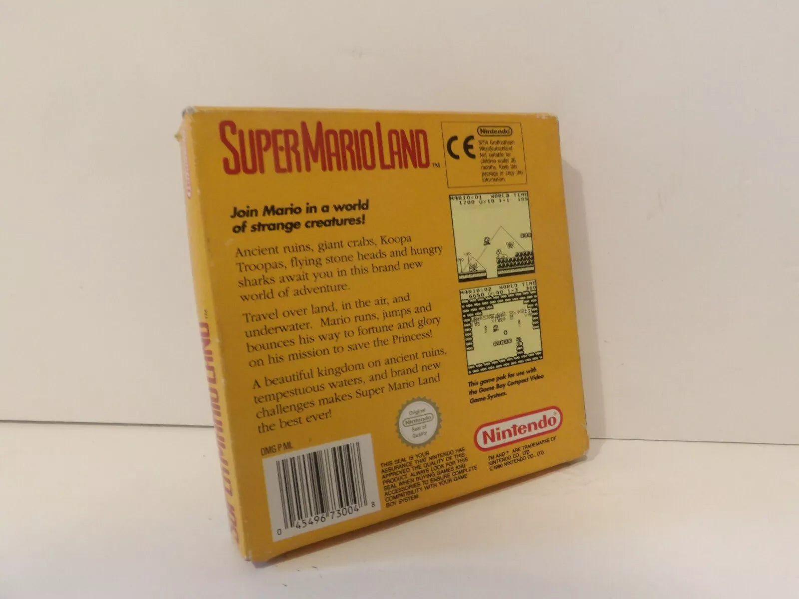 Super Mario Land Nintendo Gameboy Game Boy - Box/ Manual/ Cart- Tested Working image 6