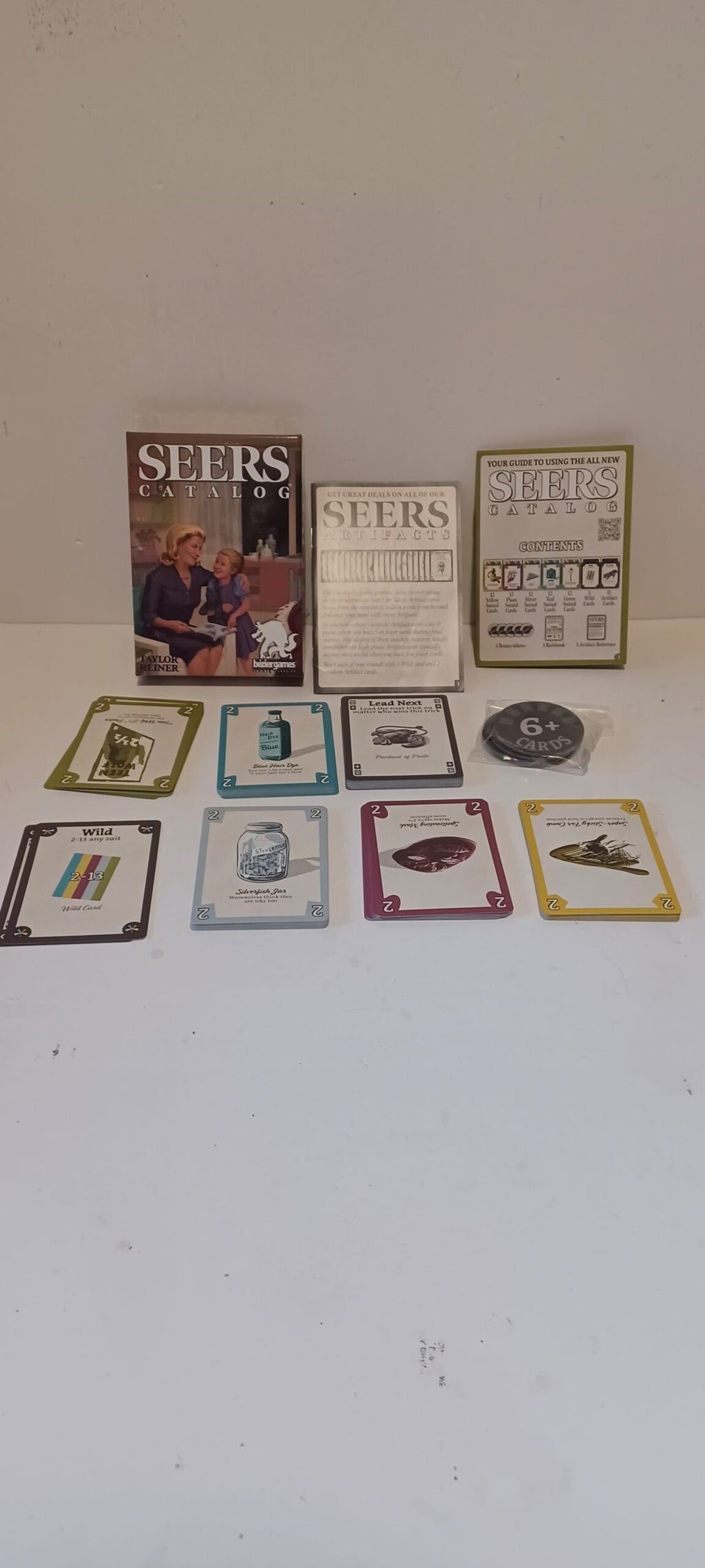 Seers Catalog | Card Game | Taylor Reiner | Retail Condition | Bézier Games image 1