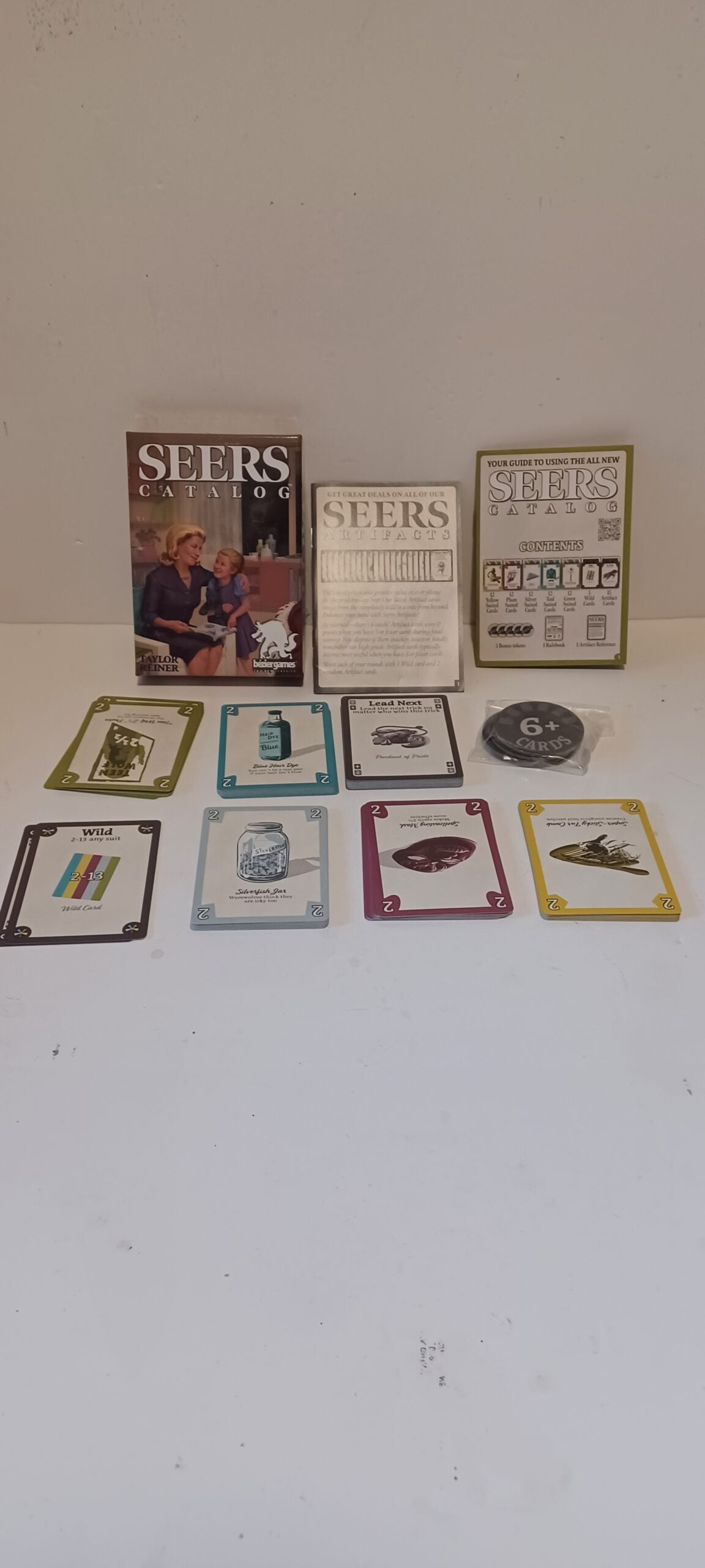 Seers Catalog | Card Game | Taylor Reiner | Retail Condition | Bézier Games image 1