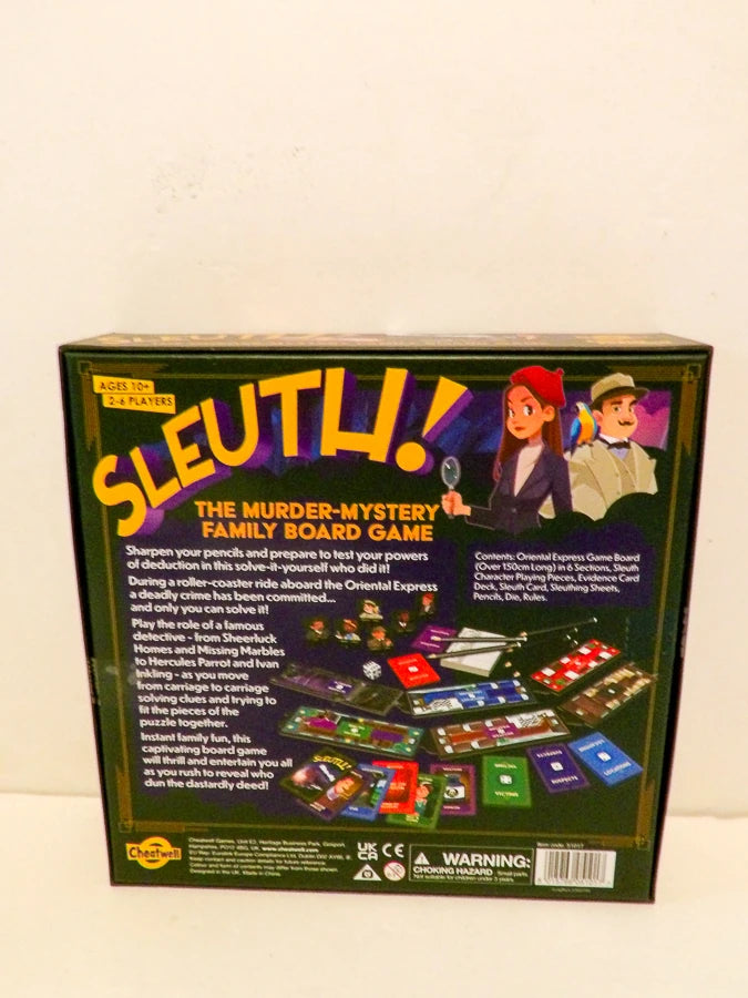 Cheatwell Games - SLEUTH - Orient Express The Murder - Mystery Family Board Game - 2–6 Players - 2007 - Contents Like New image 6