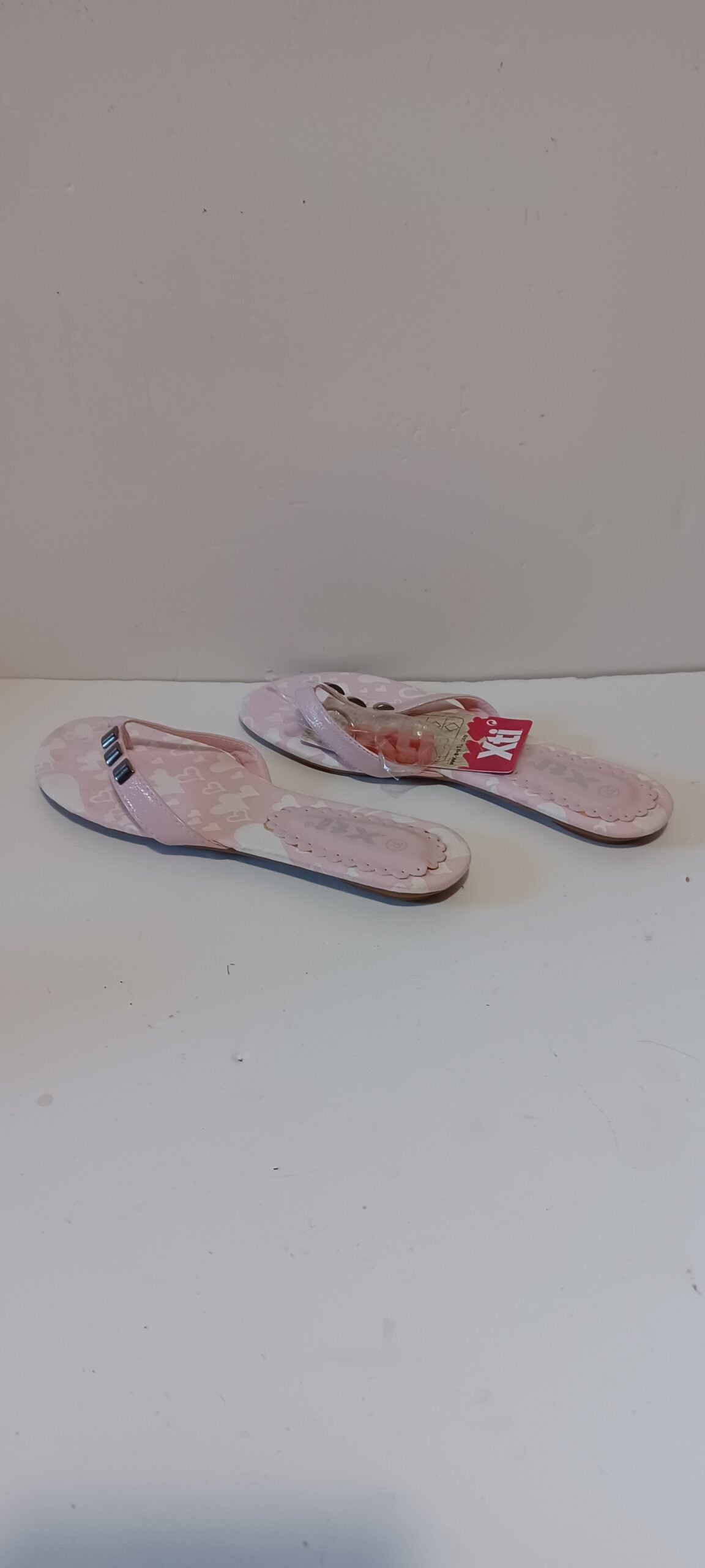 Xti - Sandlea - Ladies Flip Flops - Strap Decore - Pink - Brand New image 1