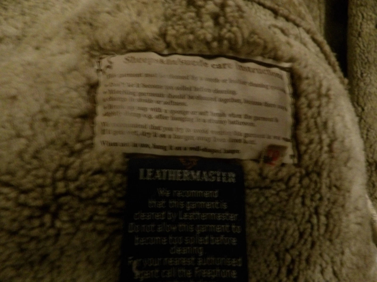Vintage Leathermaster Brown Faux Shearling Sheepskin Jacket image 6