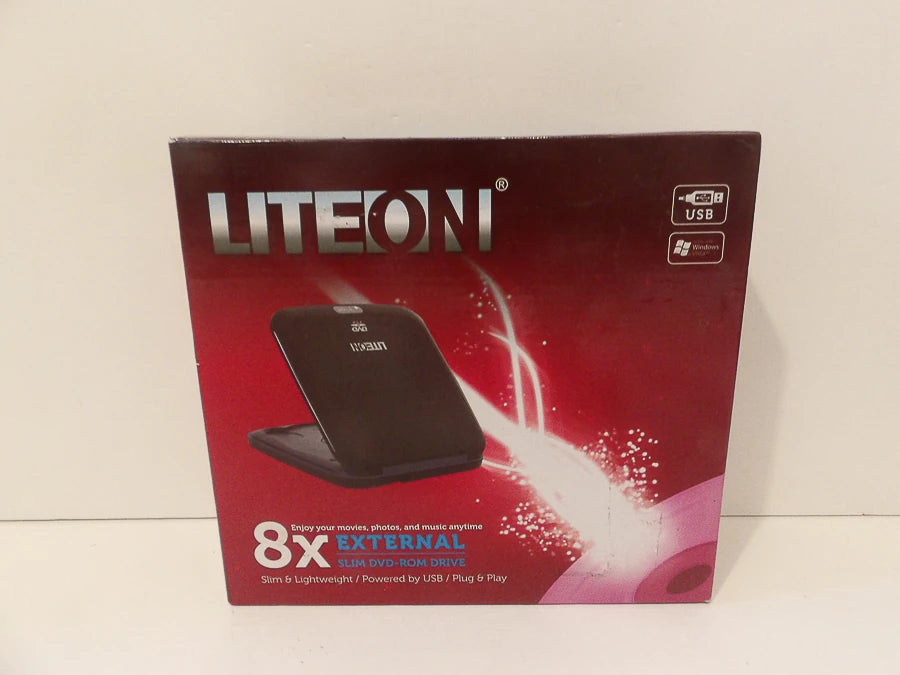 Lite-On - USB 2.0 - DVD-ROM drive - eTDU108 - Brand New image 0