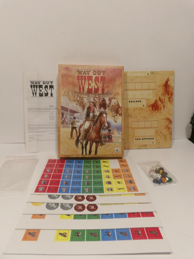 RARE - Way Out West - 3 to 5 Players - 1998 - Martin Wallace - Warfrog Games - Great Condition image 1
