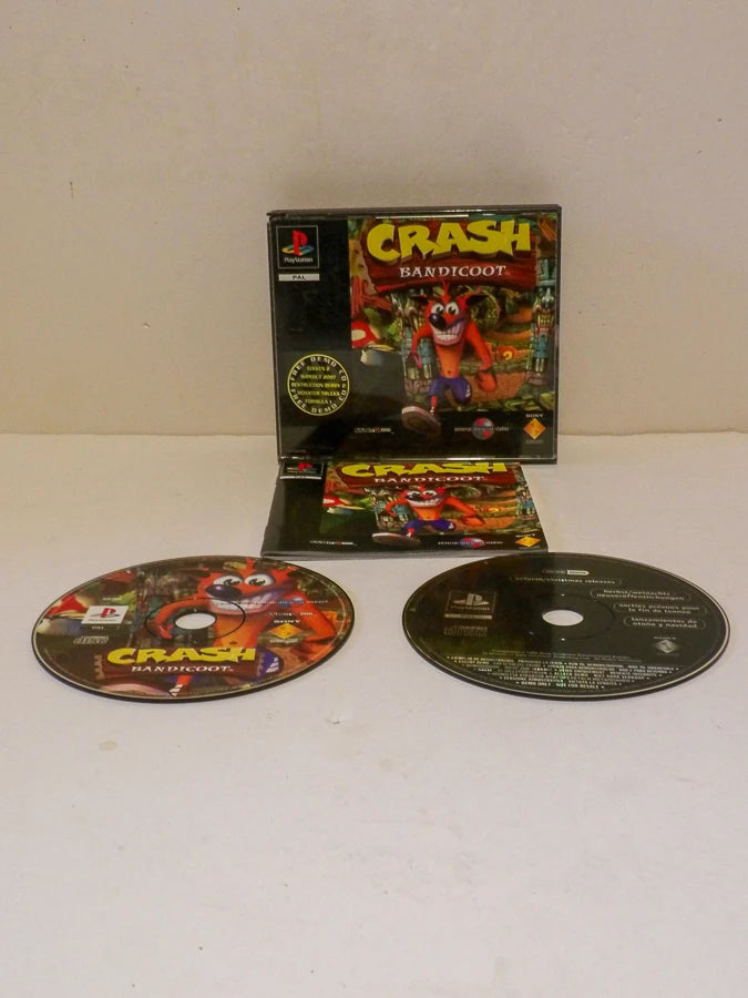 Crash Bandicoot - Sony Playstation 1 - PS1 Media Game - 1996 - Great Condition image 0