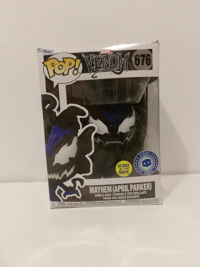 Funko POP! - Venom - Mayhem - April Parker - Glows The Dark - Special Edition - #676 - Brand New Sealed image 0