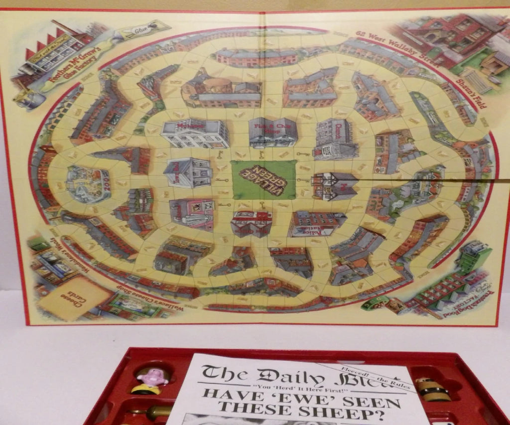 Fleeced! -  Wallace & Gromit -  Sheep Rustling Board Game - 2–6 Players - 2007 - Contents Like New image 2