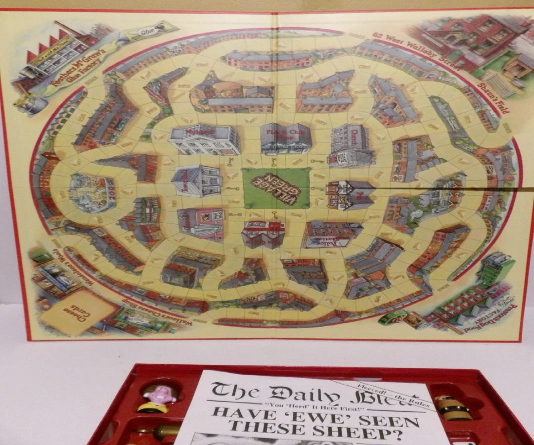 Fleeced! -  Wallace & Gromit -  Sheep Rustling Board Game - 2–6 Players - 2007 - Contents Like New image 2