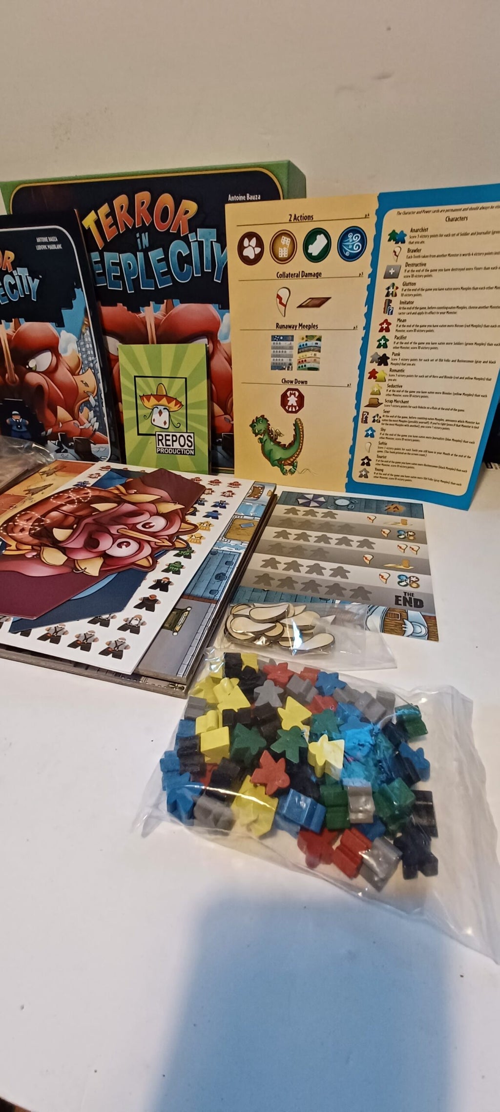 Terror in Meeple City | Board Game | AKA Rampage | Retail Condition | Antoine Bauza | Ludovic Maublanc | Repos Production image 12