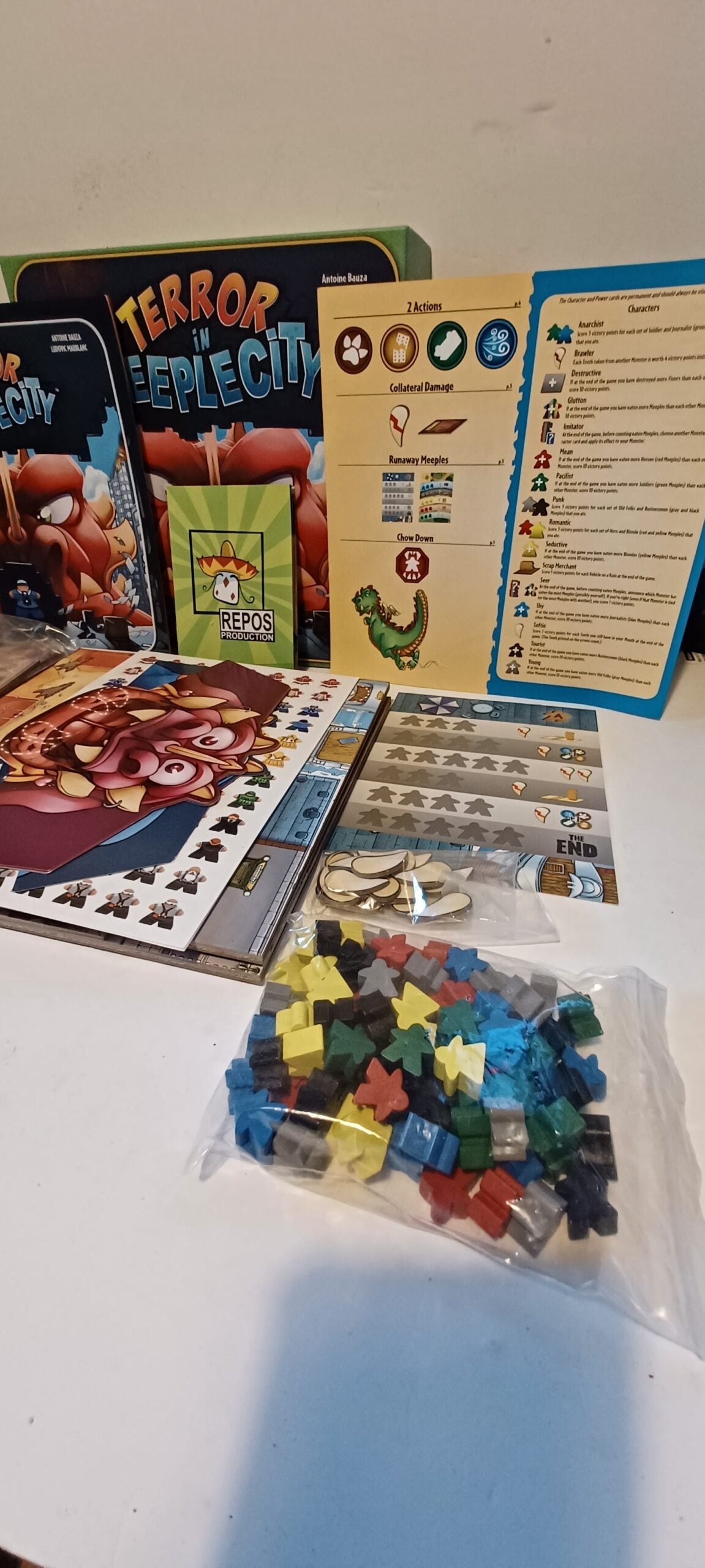 Terror in Meeple City | Board Game | AKA Rampage | Retail Condition | Antoine Bauza | Ludovic Maublanc | Repos Production image 12