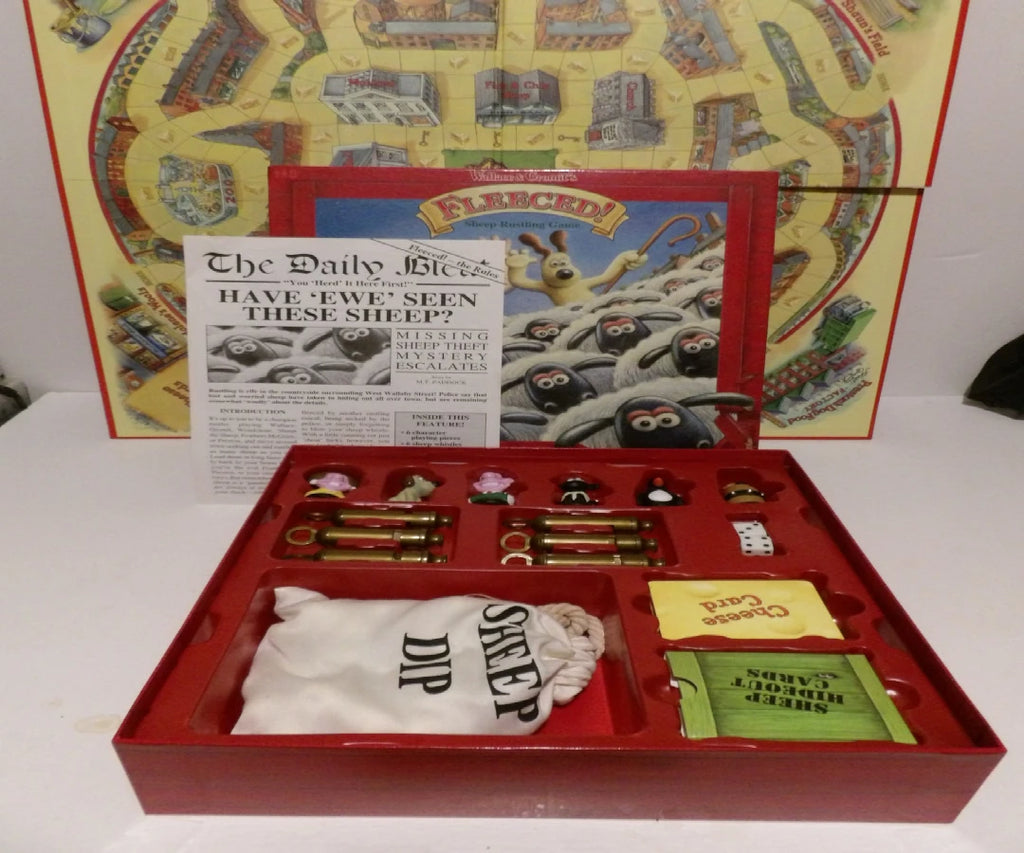Fleeced! -  Wallace & Gromit -  Sheep Rustling Board Game - 2–6 Players - 2007 - Contents Like New image 4