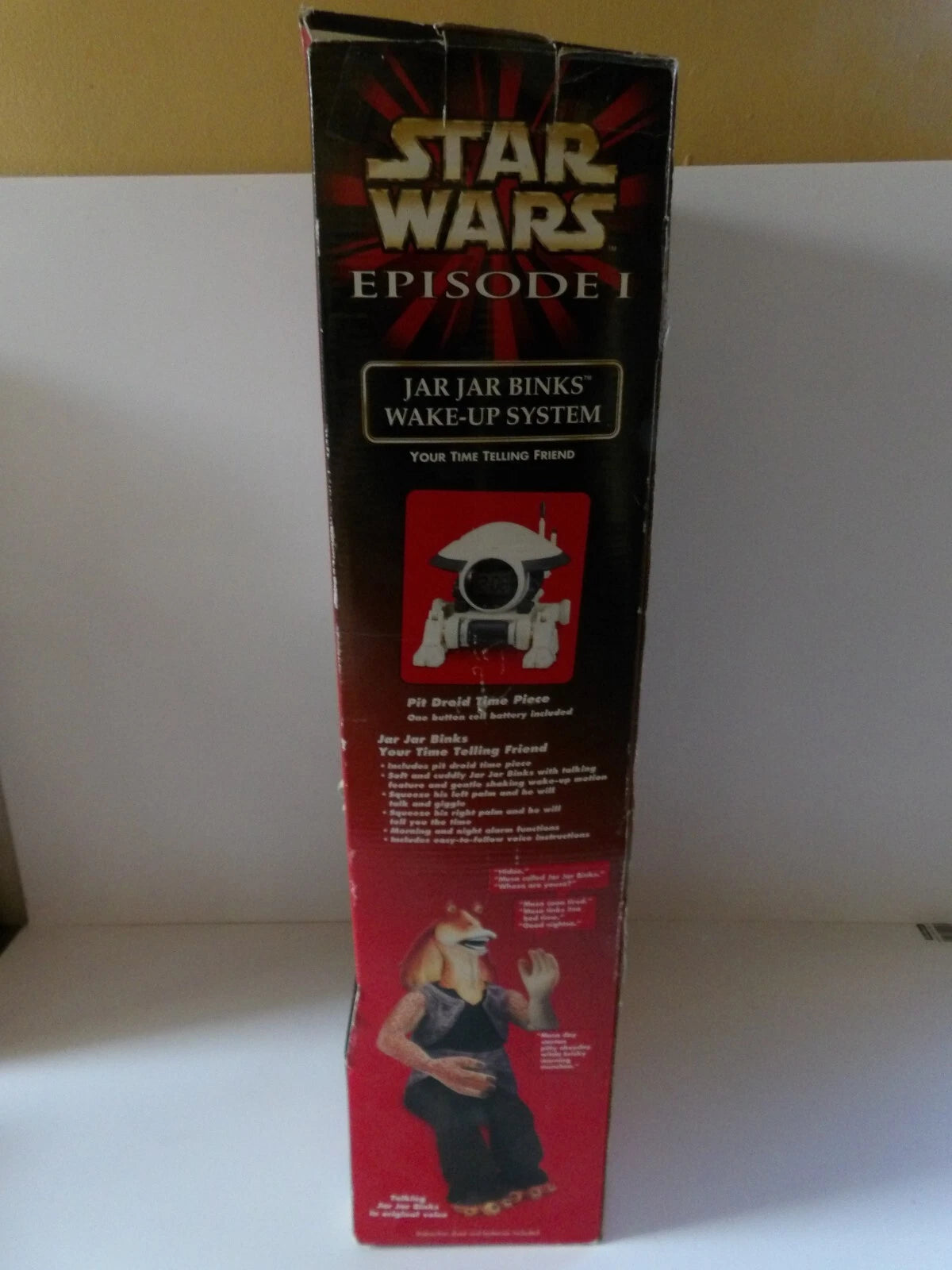 UK Rare - Jar Jar Binks Wake Up System Figure Pit Droid Star Wars, Episode 1 image 4