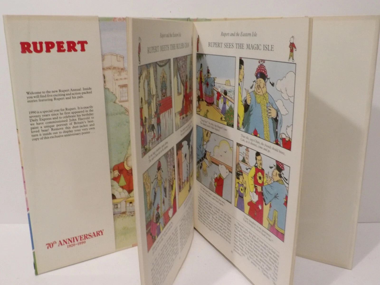 Vintage Rupert The Bear Annual HB Book No 55 Express Newspapers 1990 & Poster image 4
