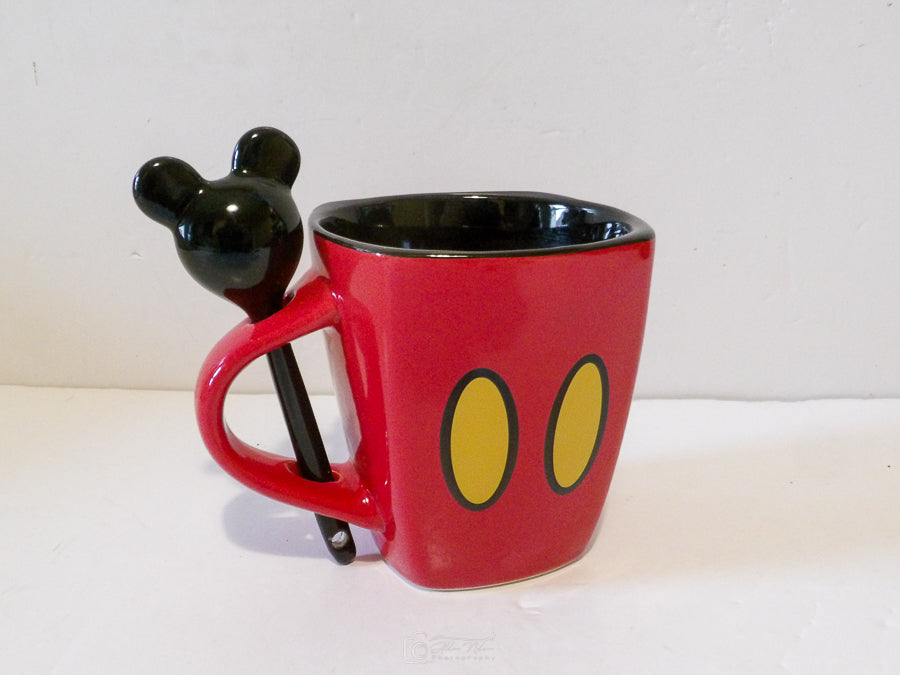 Disney - Mickey Mouse Shorts - 11oz Mug with Spoon - Unused Condition image 0