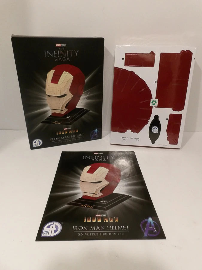 Marvel - Iron Man - Helmet 3D Jigsaw Puzzle - Brand New - Sealed image 2