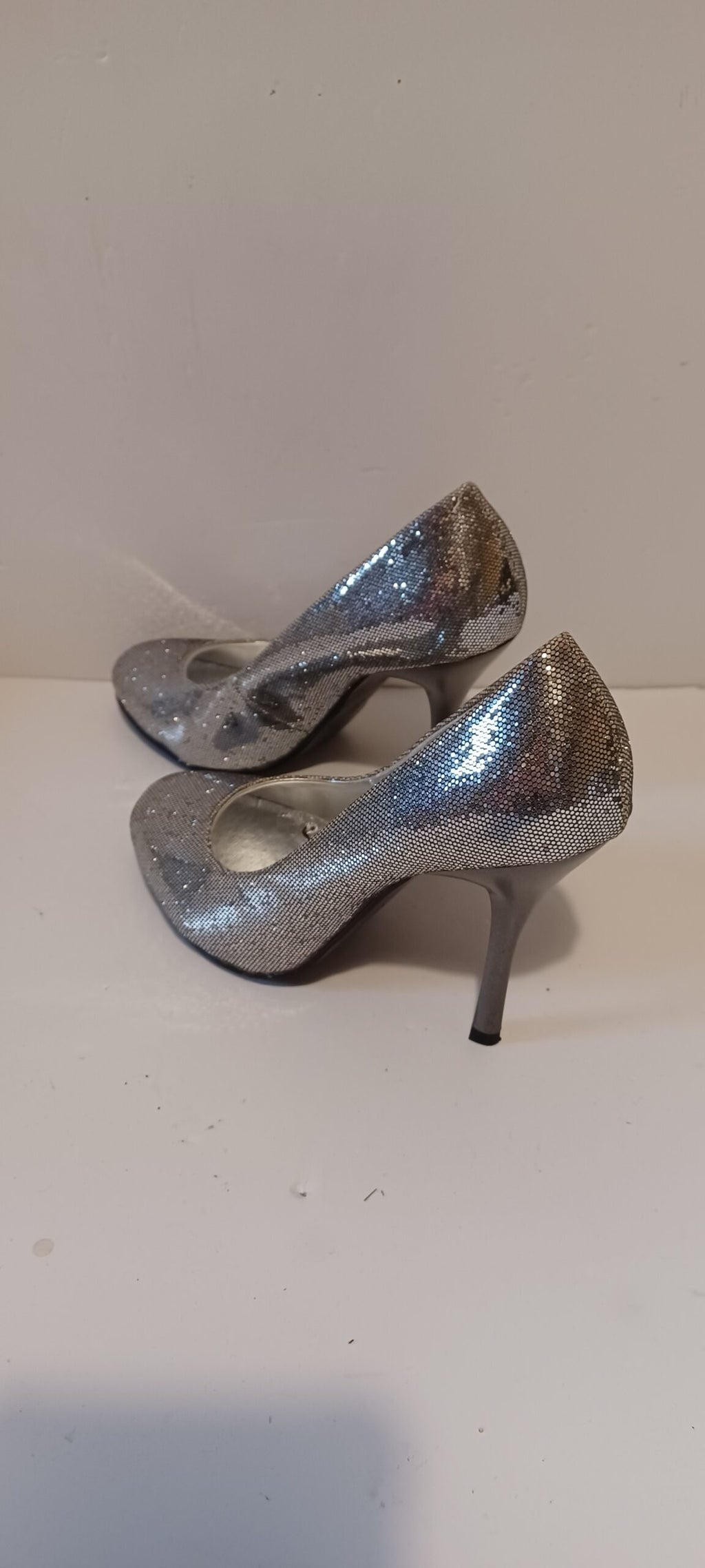 Xti - Zapato - Glitter - Silver - Heels - Brand New image 1