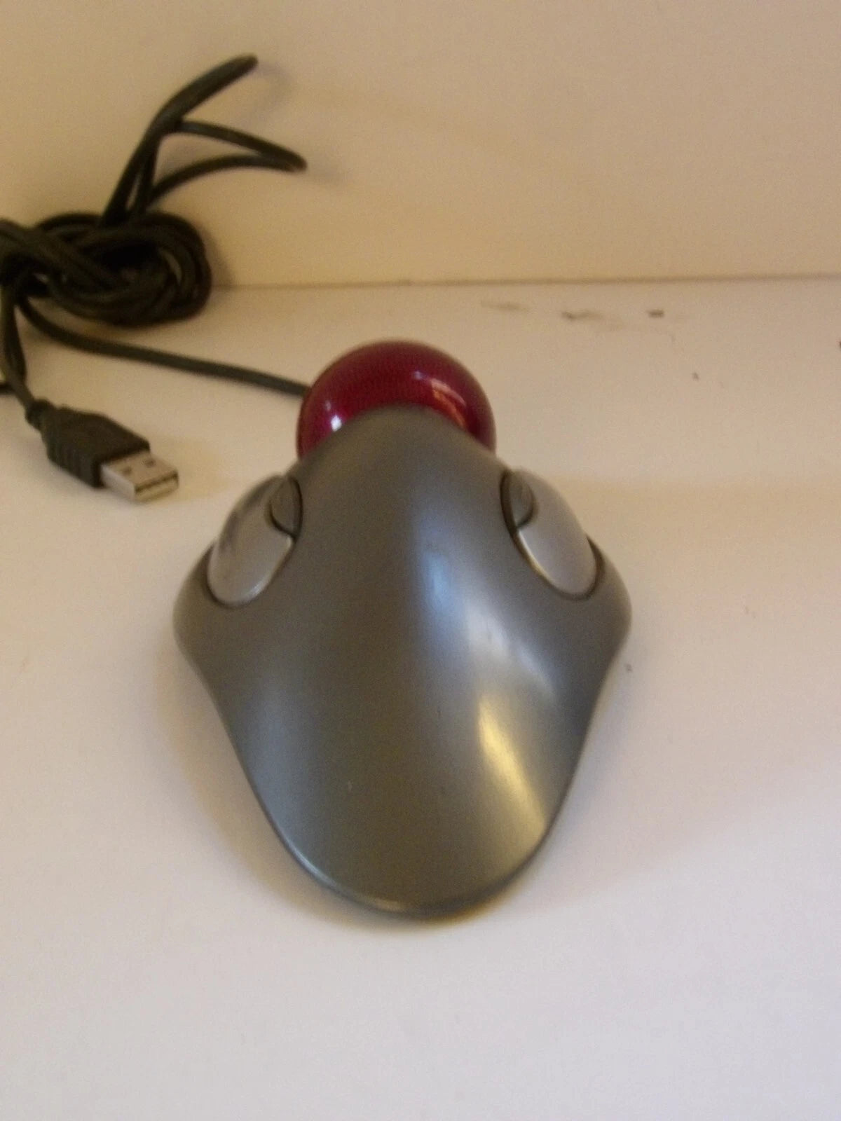 Logitech T-BC21 Wired USB Ergonomic Marble Track Ball Mouse 4 Button Grey image 4