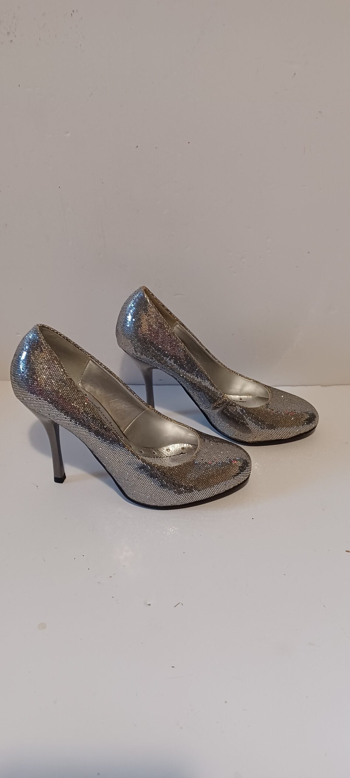Xti - Zapato - Glitter - Silver - Heels - Brand New image 4