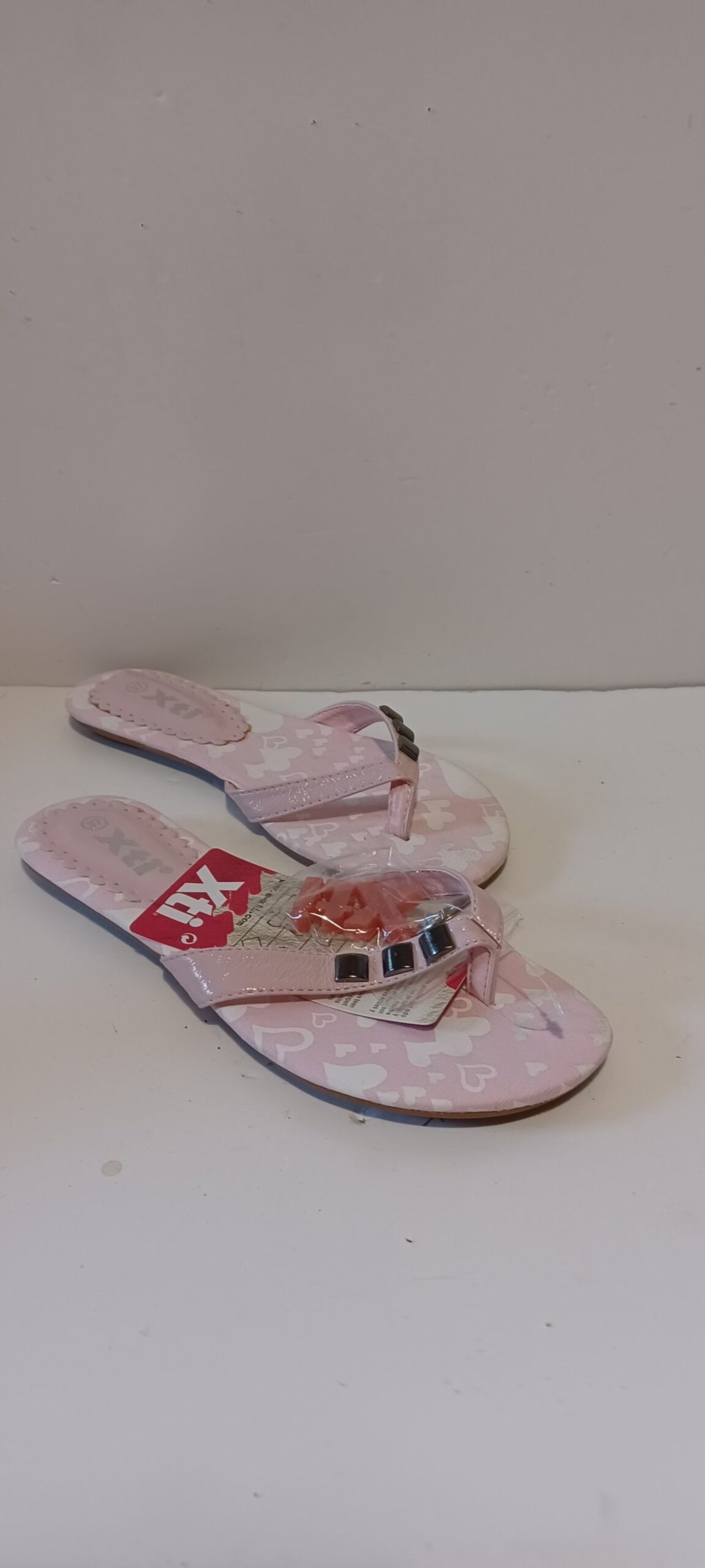 Xti - Sandlea - Ladies Flip Flops - Strap Decore - Pink - Brand New - 7/40, Pink image